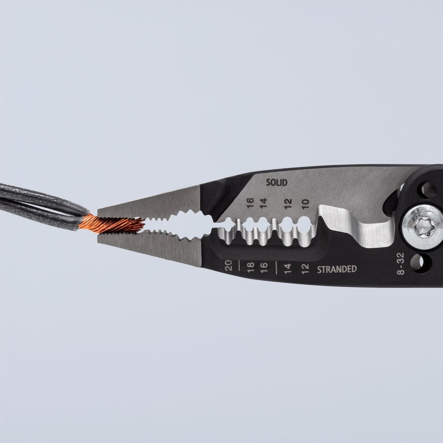 Knipex 13 71 8 Forged Wire Stripper 20-10 AWG