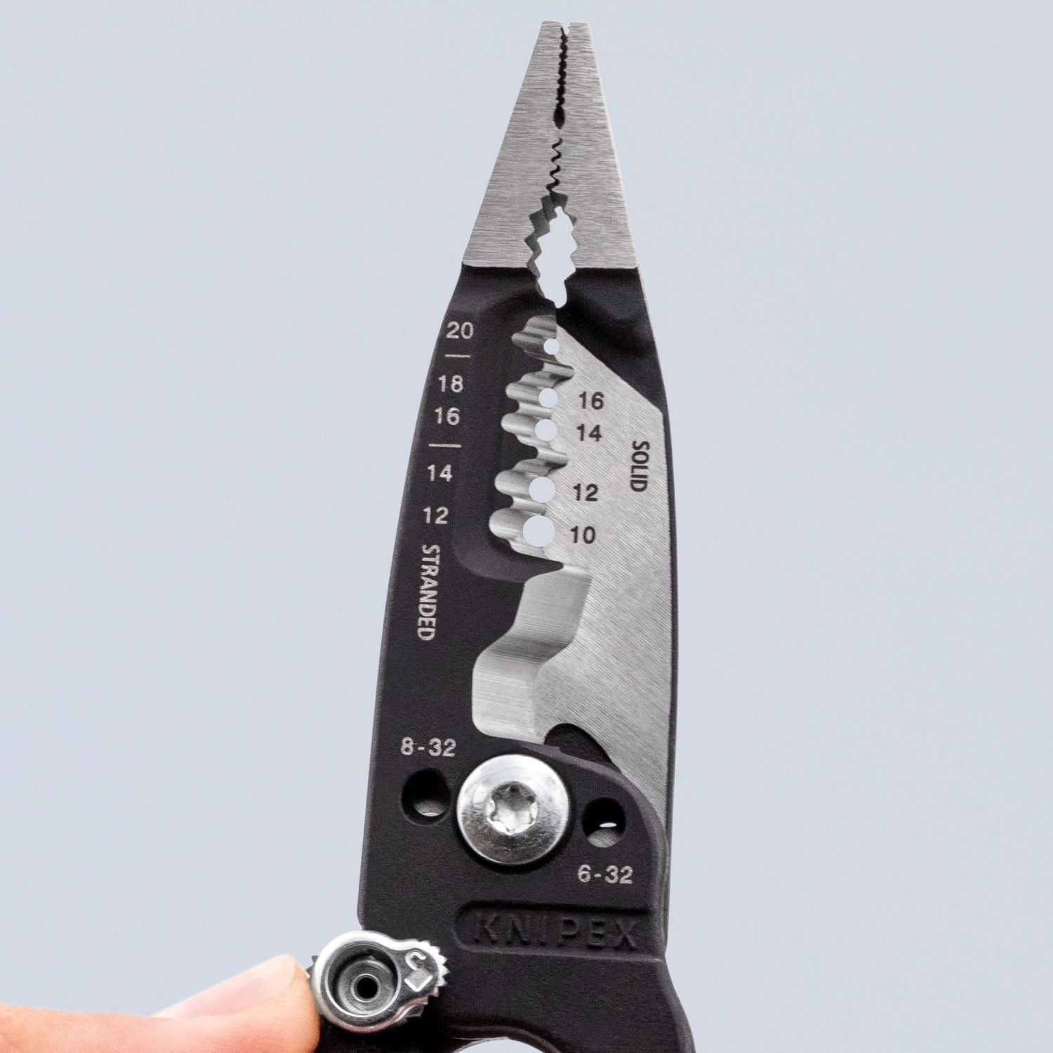 Knipex 13 72 8 Forged Wire Stripper 20-10 AWG