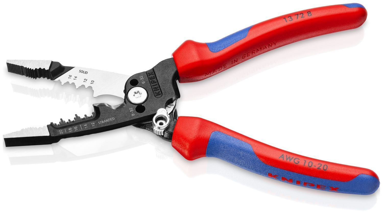 Knipex 13 72 8 Forged Wire Stripper 20-10 AWG
