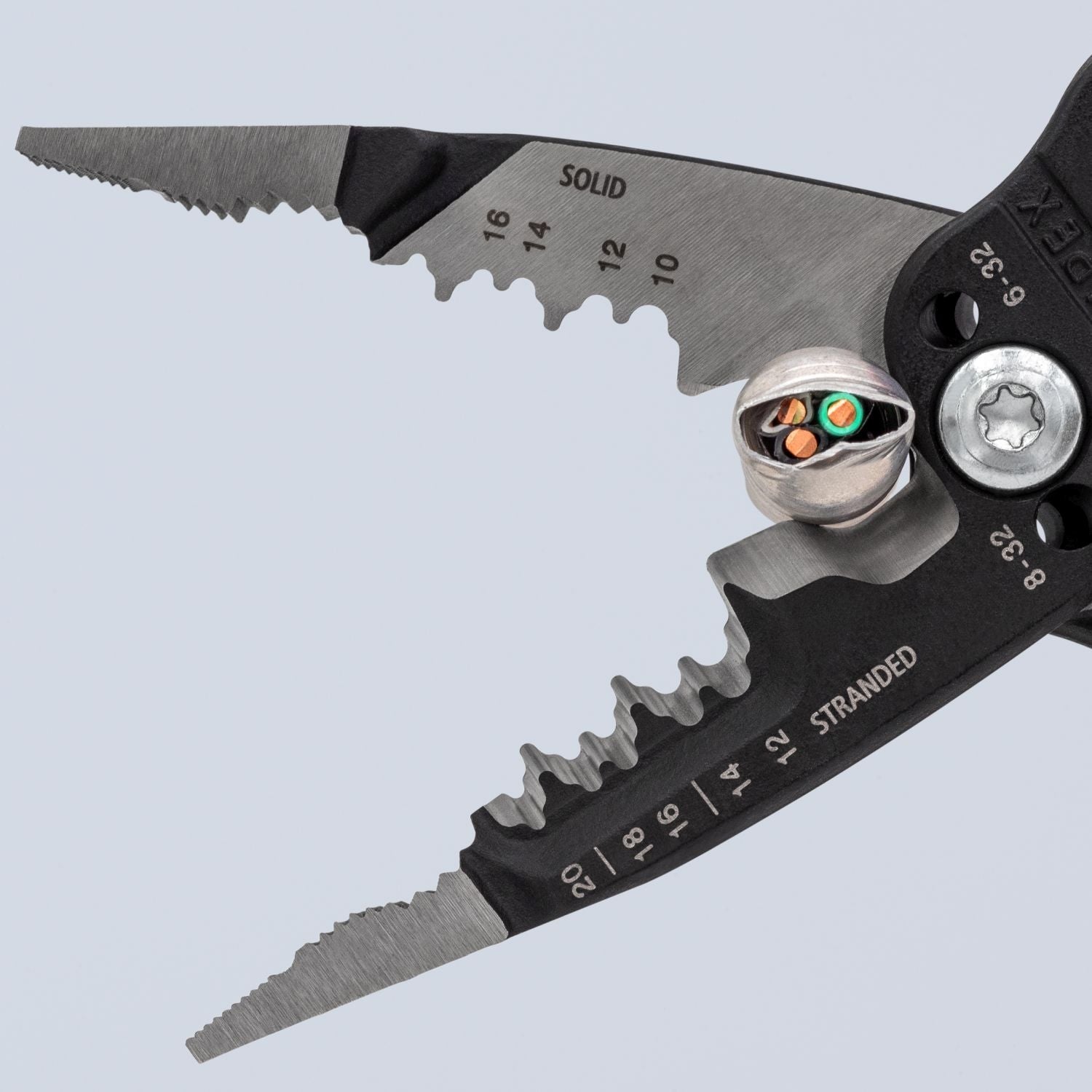 Knipex 13 72 8 Forged Wire Stripper 20-10 AWG