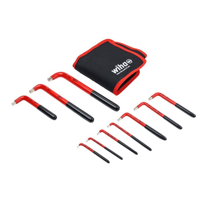 Wiha 13693 10-Piece Insulated Hex L-Key Set