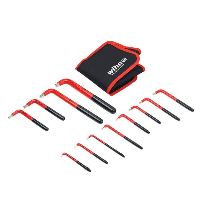 Wiha 13694 12-Piece Insulated Hex L-Key Set