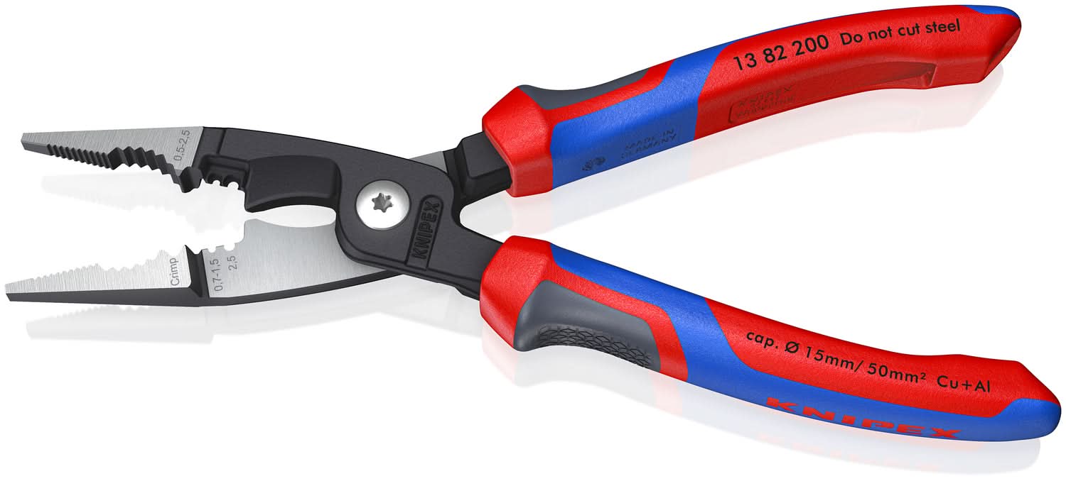 Knipex 13 82 200 SB 6-in-1 Electrical Installation Pliers-Metric