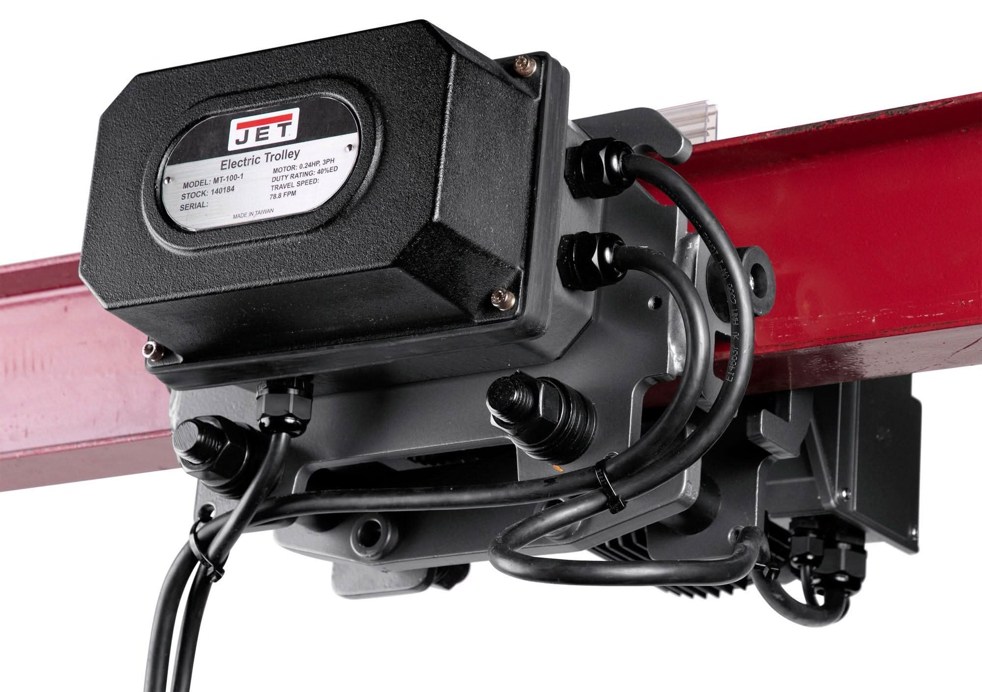 JET 140189 MT300, 3TON, ELECTRIC 2 SPEED TROLLEY 3Ph