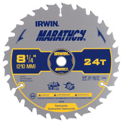 Irwin 14050ZR MARATHON 24T Carbide General Purpose Circular Saw Blade, 8"