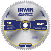 Irwin 14083 Marathon Miter / Table Saw Blades 12 in. 80-Tooth ATB