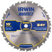 Irwin 14233 Marathon Miter / Table Saw Blades 10 in. 24-Tooth ATB