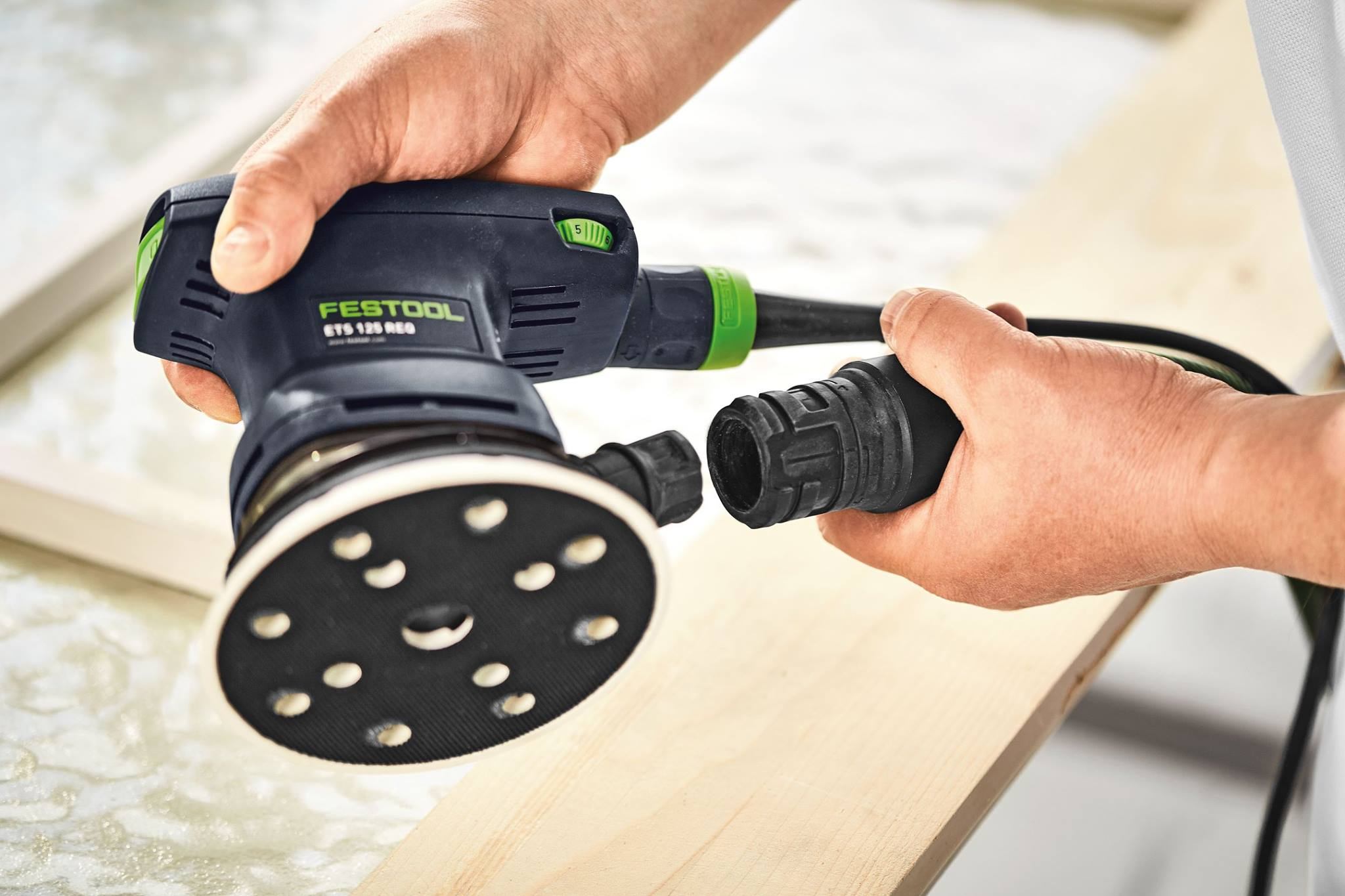 Festool ETS 125 REQ-Plus 125mm (5") Random Orbital Sander Set w/ Granat Abrasive Value Set Systainer
