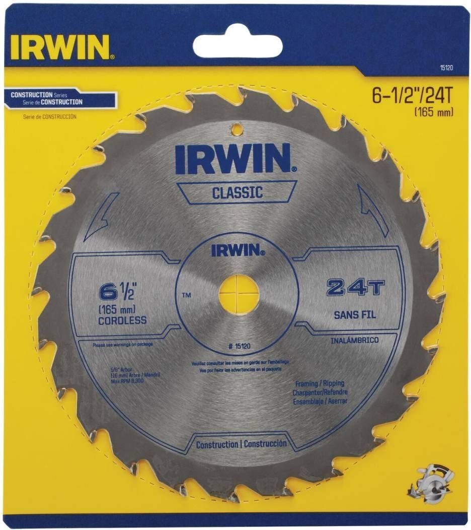 Irwin 15120 Classic Series Circular Saw Blades 6-1/2-in. 24T