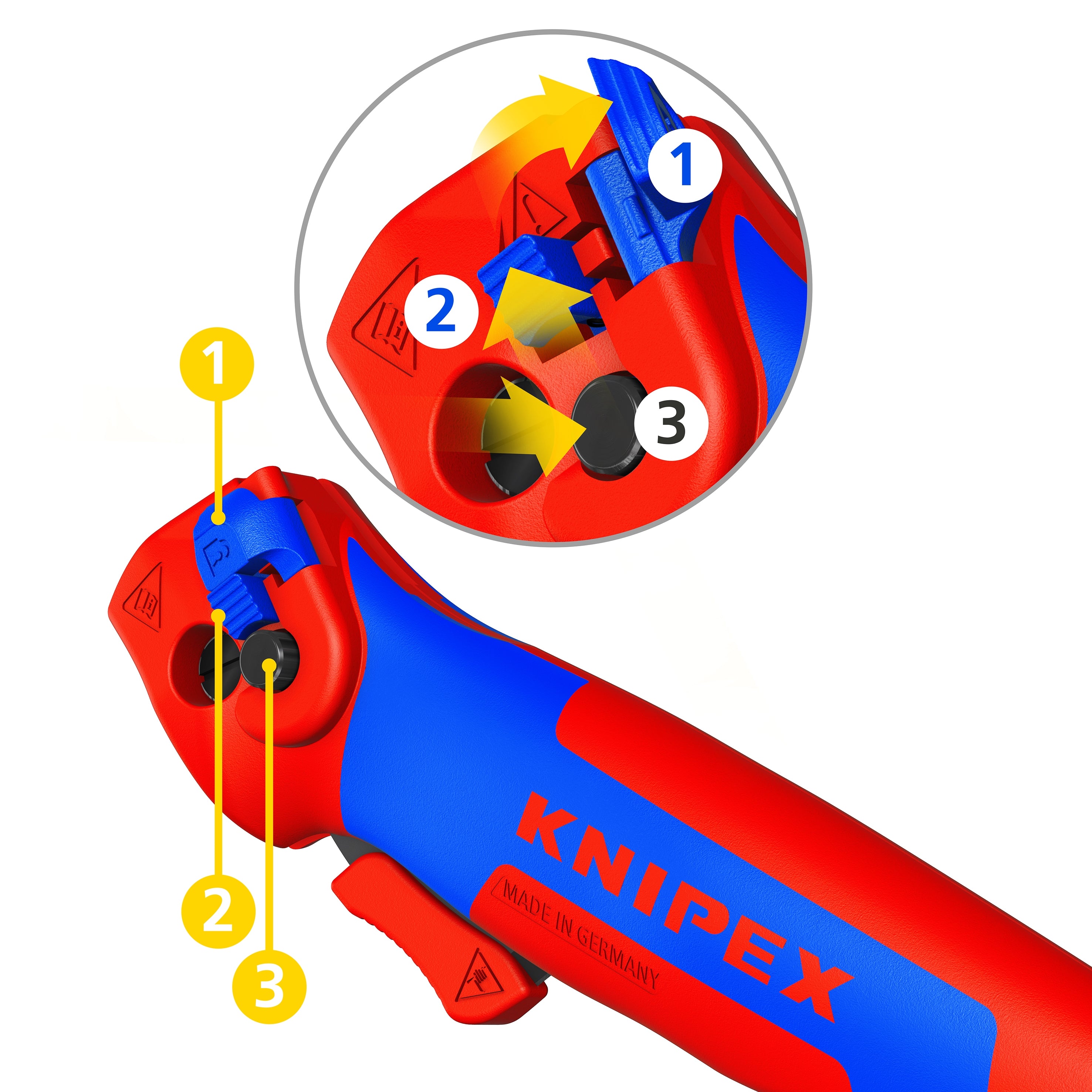Knipex 16 50 145 Ratcheting Knife