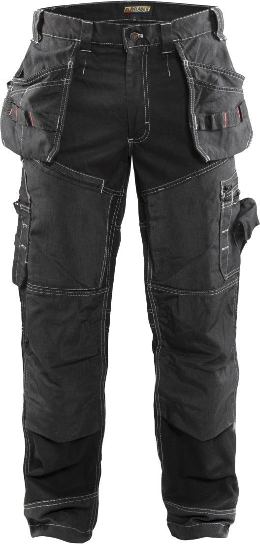 Blaklader 160013709900 X1600 Pants, Black-32"-44"