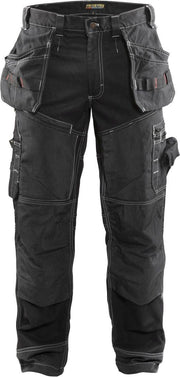 Blaklader 160013709900 X1600 Pants, Black-30"-44"