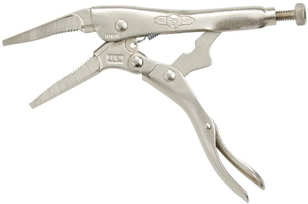 Irwin 1602L3 VISE-GRIP Original Long Nose Locking Pliers with Wire Cutter 4-in.
