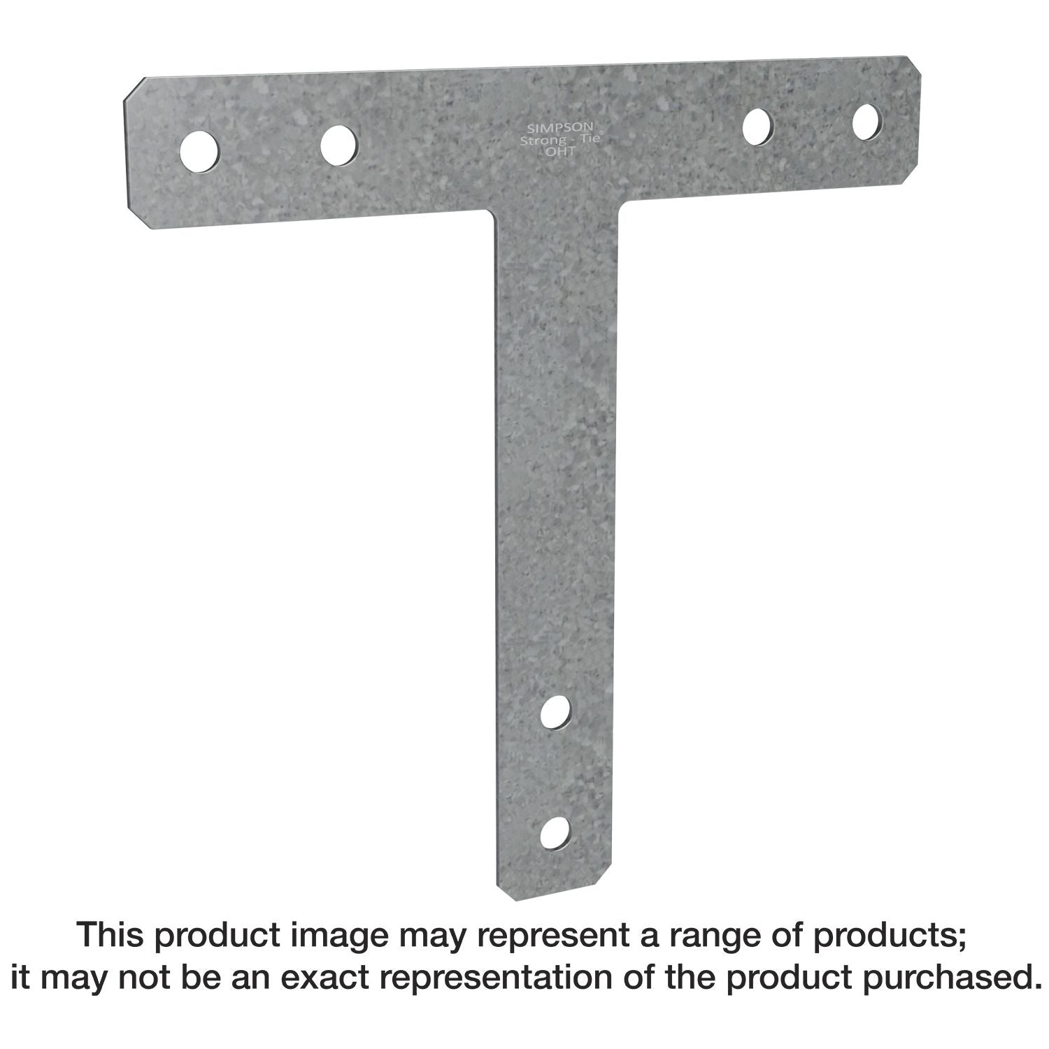 Simpson Strong-Tie 1616HT HT 16-in. x 16-in. 7-Gauge Galvanized Heavy T Strap