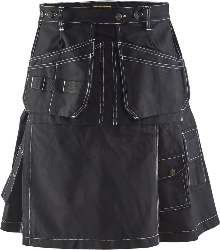 Blaklader 16271370 Glasgow Kilt, Black