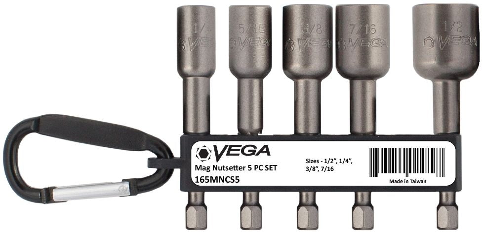 Vega 165MNCS5 5pc Magnetic Nutsetter Set (PROMO)