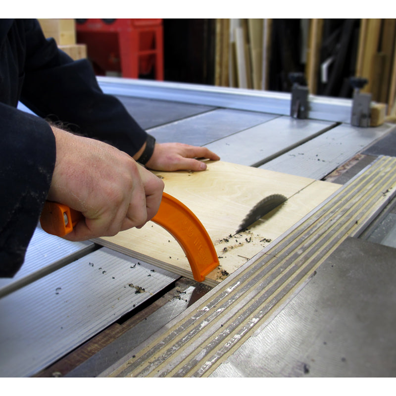 FastCap 11th Finger push stick standing on saw table