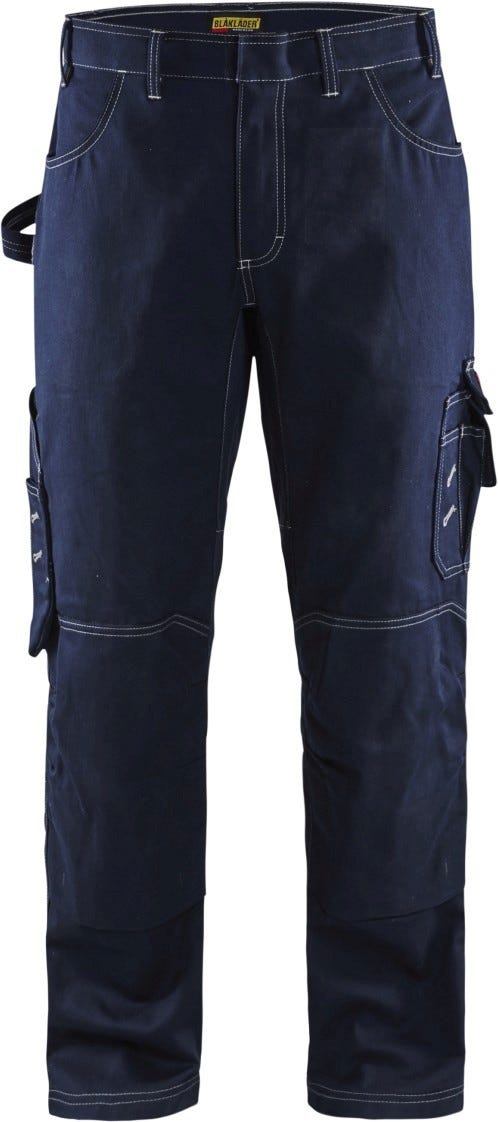 Blaklader 16761550 FR Pants without Utility Pockets, Navy Blue