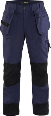 Blaklader 168013808999 Heavy Worker Pants, Navy Blue/Black