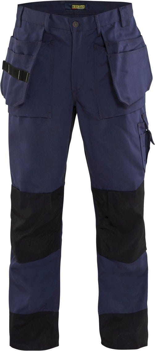 Blaklader 168013808999 Heavy Worker Pants, Navy Blue/Black