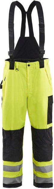 Blaklader 16851977 Hi-Vis Shell Pants, High-Visibility Yellow / Black