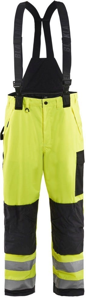 Blaklader 16851977 Hi-Vis Shell Pants, High-Visibility Yellow / Black
