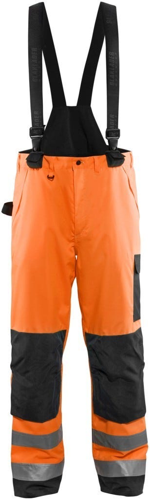 Blaklader 16851977 Hi-Vis Shell Pants, High-Visibility Orange / Black