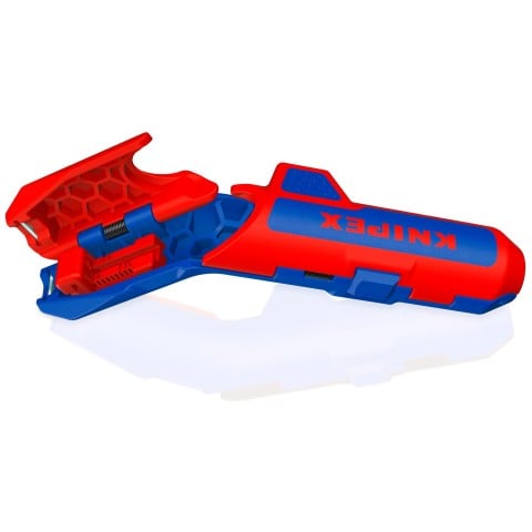 Knipex 16 95 03 SB ErgoStrip PV Wire Stripper - open jaw view