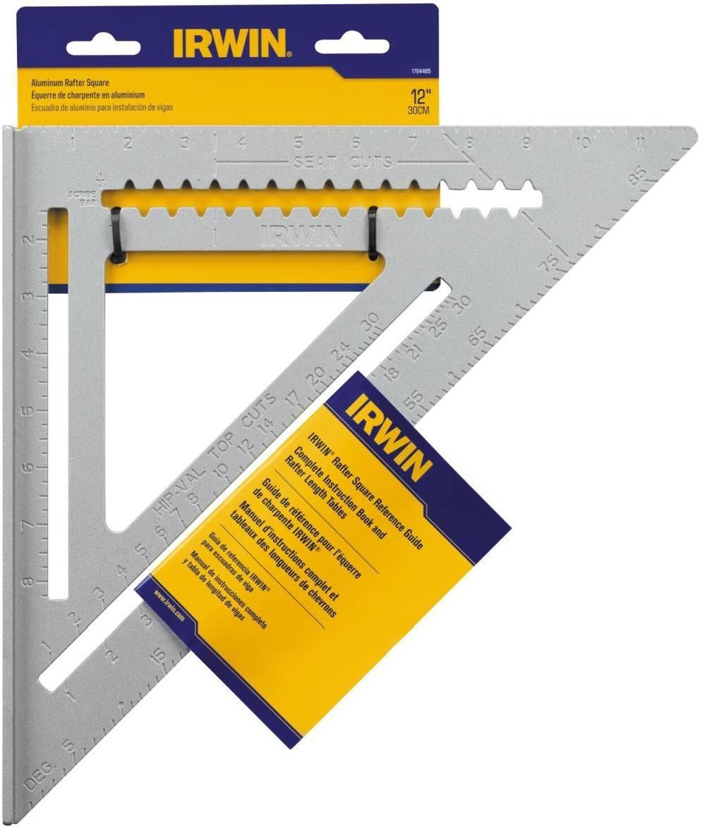 Irwin 1794465 Aluminum Rafter Square 12-in.