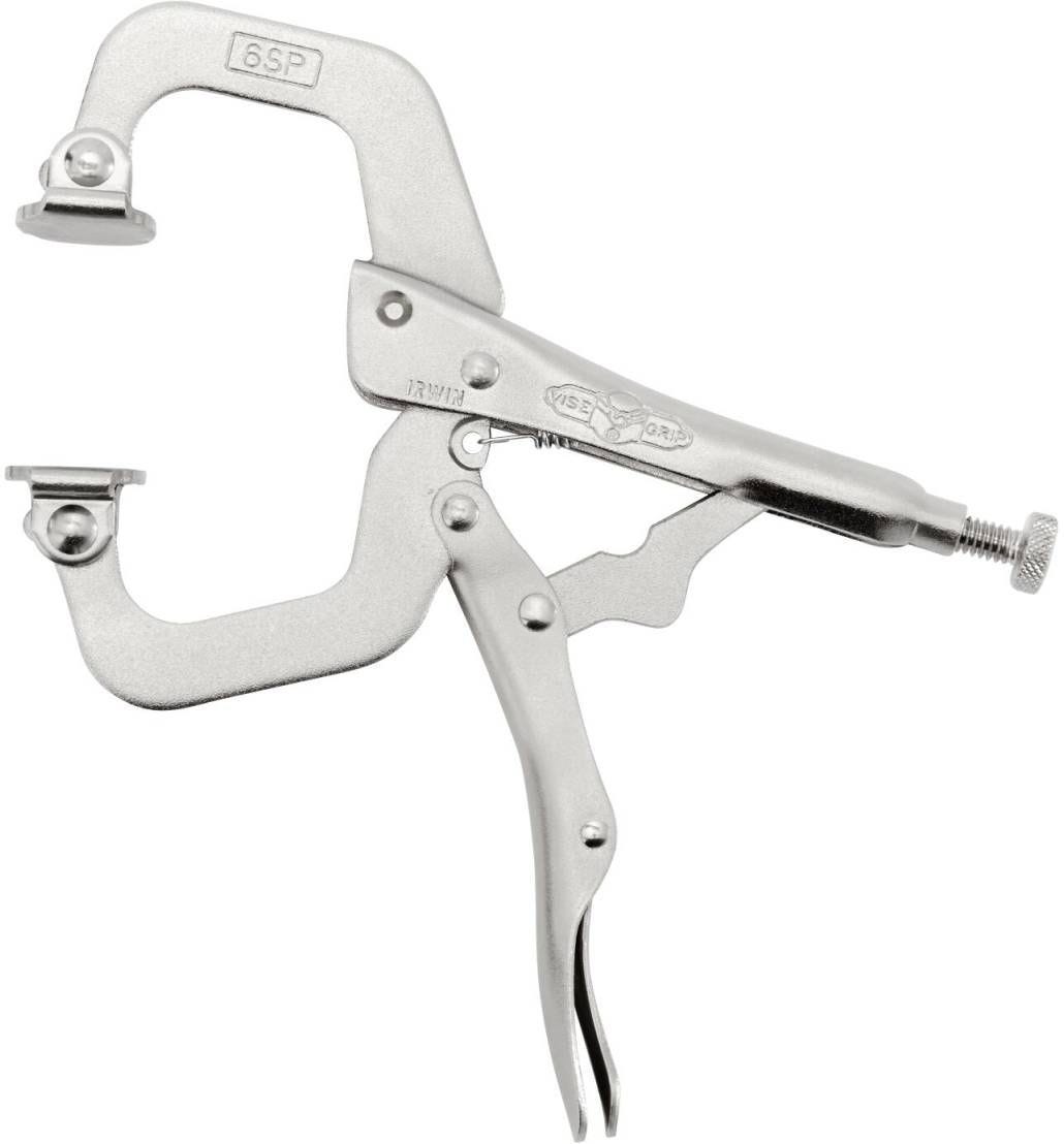 Irwin 18 VISE-GRIP 6SP Original Locking C-Clamp with Swivel Pads 6-in.