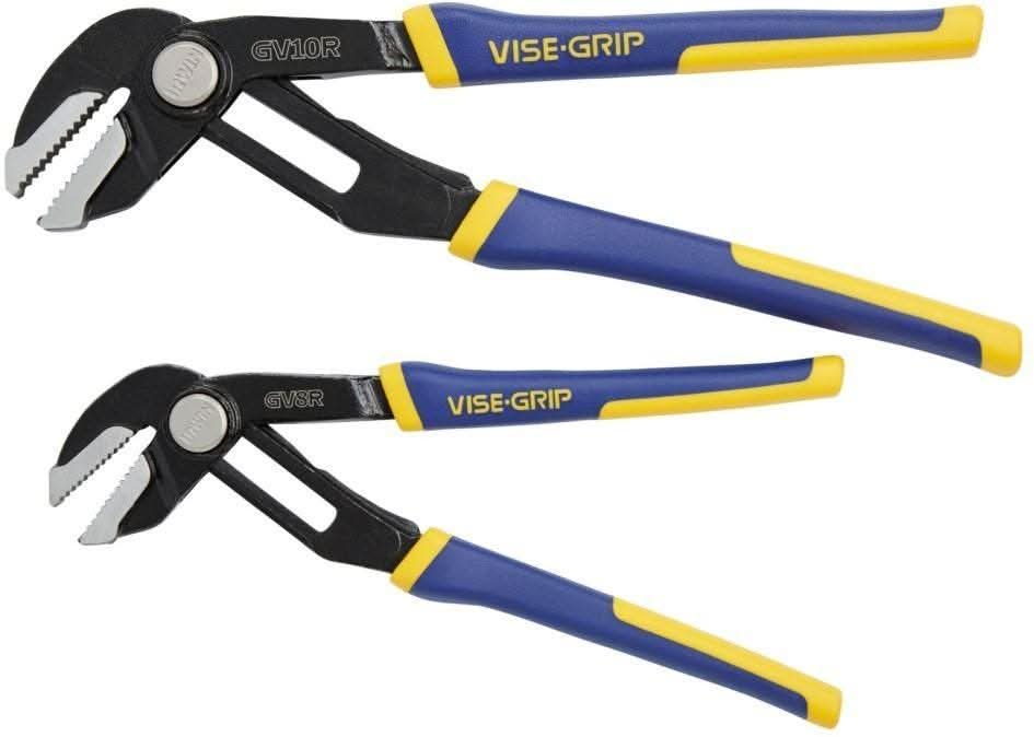 Irwin 1802532 VISE-GRIP GrooveLock GV8R, GV10R 2-Piece Pliers Set