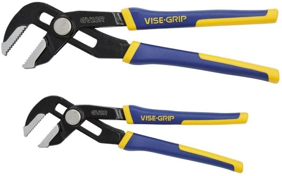 Irwin 1802532 VISE-GRIP GrooveLock GV8R, GV10R 2-Piece Pliers Set
