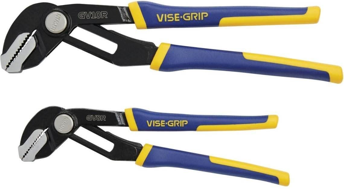 Irwin 1802532 VISE-GRIP GrooveLock GV8R, GV10R 2-Piece Pliers Set