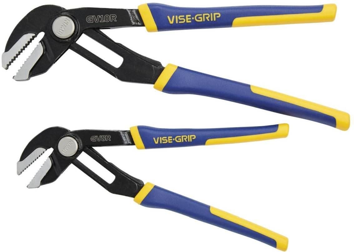 Irwin 1802532 VISE-GRIP GrooveLock GV8R, GV10R 2-Piece Pliers Set