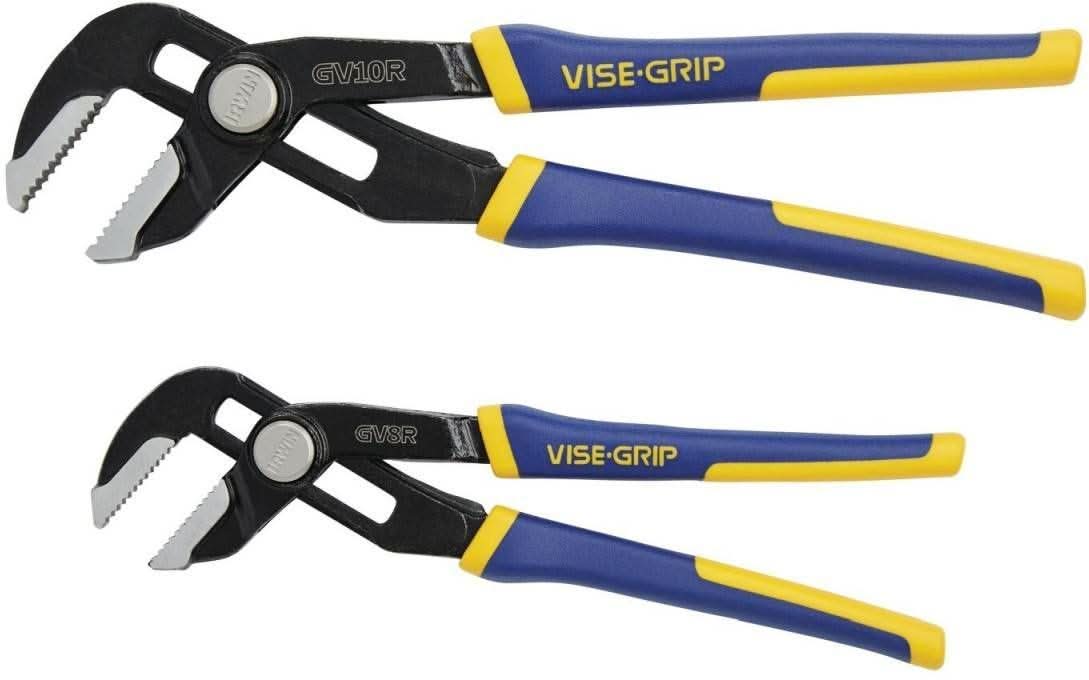 Irwin 1802532 VISE-GRIP GrooveLock GV8R, GV10R 2-Piece Pliers Set