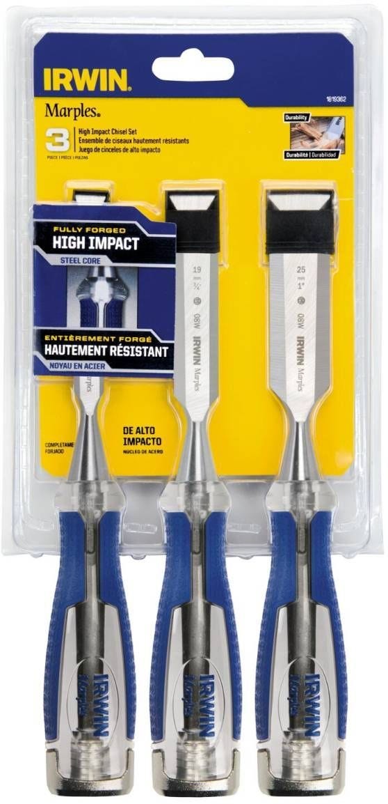 Irwin 1819362 Marples High Impact Chisel 3-Pc Set