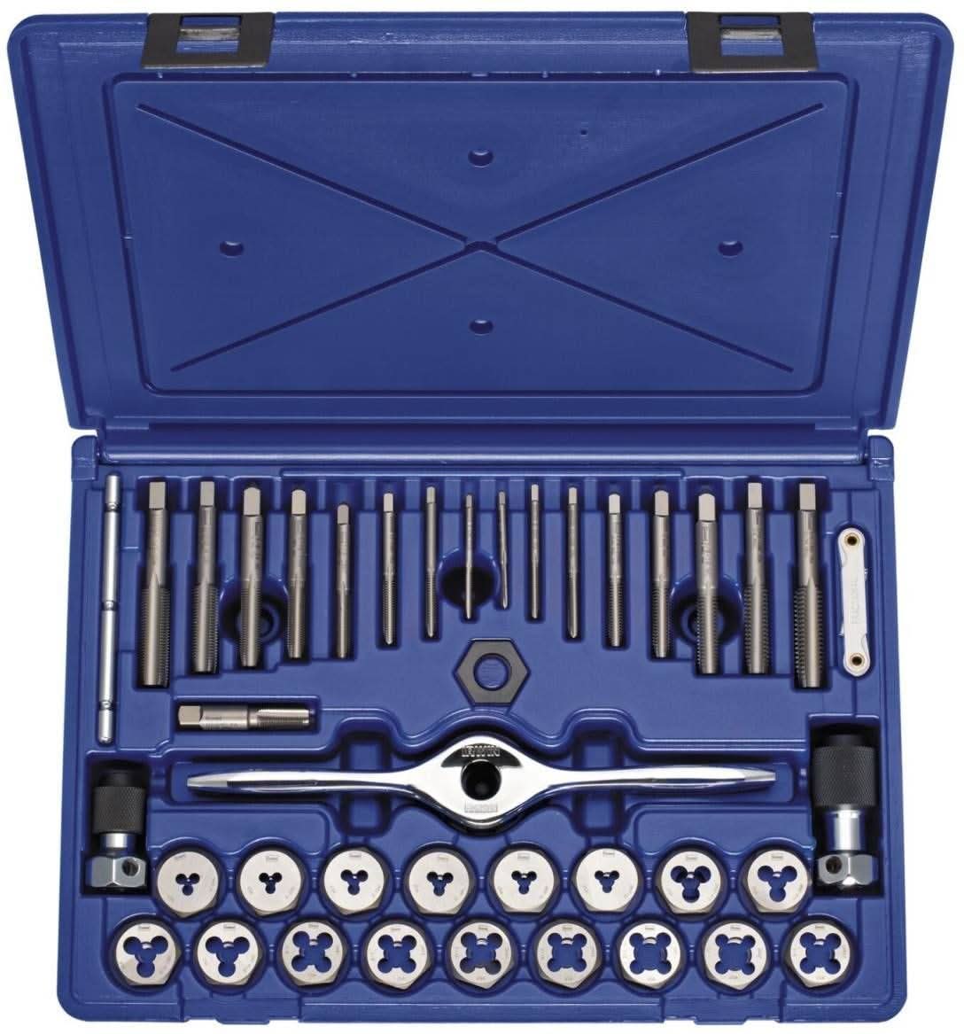 Irwin 1835091 HANSON Machine Screw And Fractional Plug Tap And Die 40 Piece Set