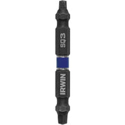 Irwin 1870987 Impact Double-Ended Bits Square Recess #3SQ, #3SQ 2-3/8-in.