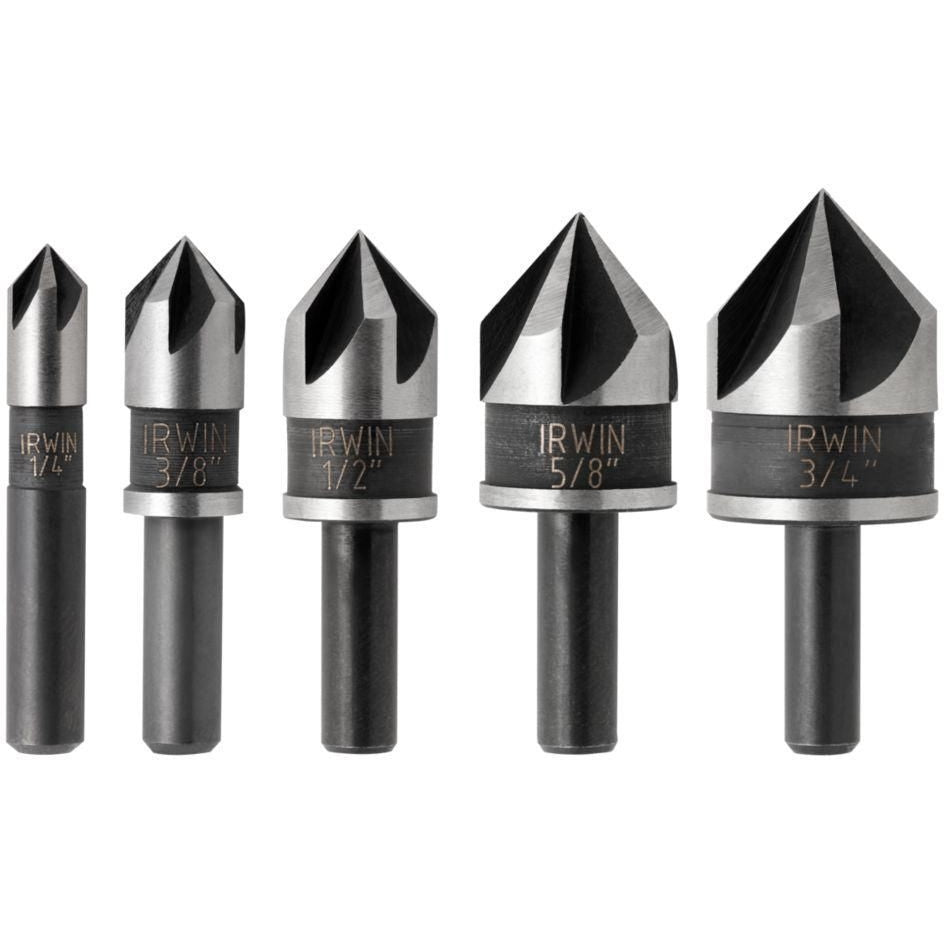 Irwin 1877791 Metal Countersink 5 Piece Set