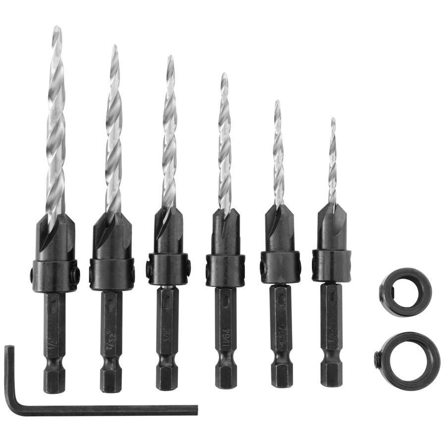 Irwin 1882792 Wood Countersink Bit Set 8 Piece Set