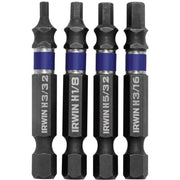 Irwin 1902389 Hex Head Impact Power Bits 4 Piece Set