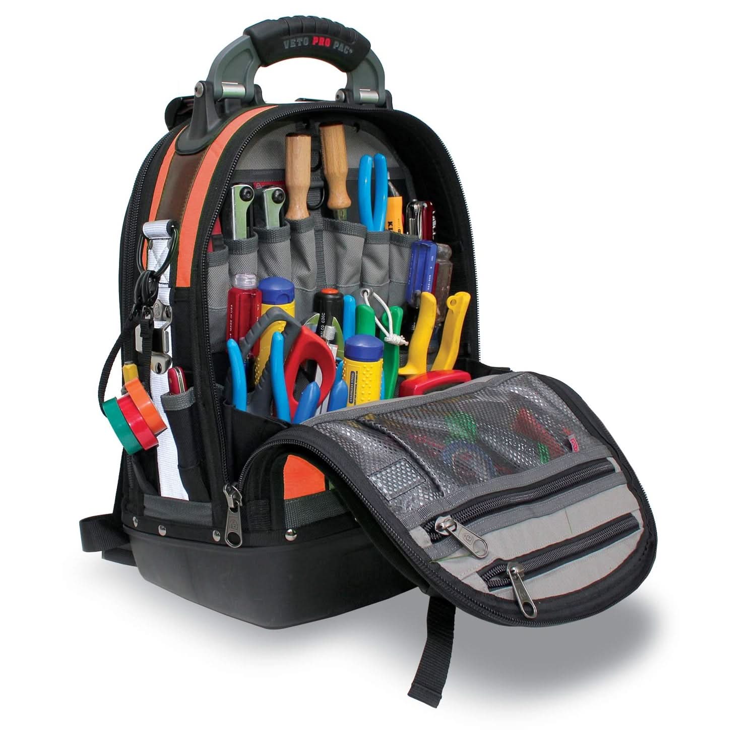 Veto Pro Pac Tech Hi-Viz Orange Backpack Tool Bag – Tool Nut