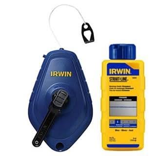 Irwin 1932885 STRAIT-LINE&reg; Speed-Line Reel & Chalk, Permanent Red, 100'