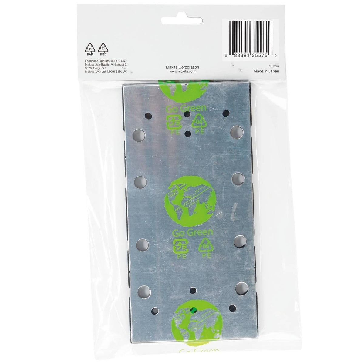Makita 194930-6 3-5/8" x 7-1/4" Backing Pad, Hook & Loop