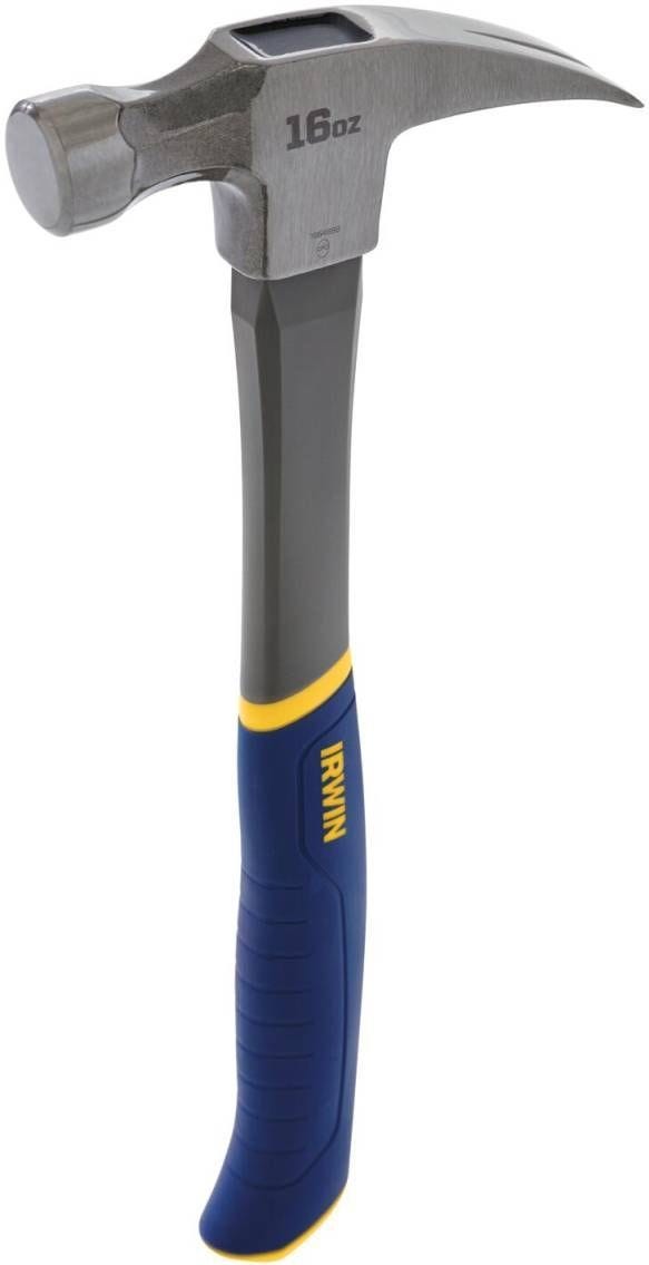 Irwin 1954889 General Purpose Claw Hammer Fiberglass 16 oz.