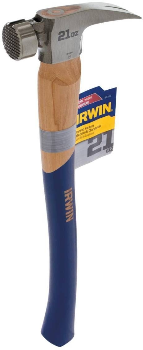 Irwin 1954890 California Framing Claw Hammer Wood 21 oz.