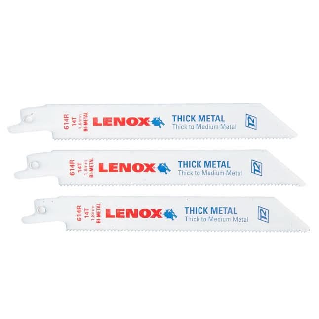 Lenox 1957003 METALWOLF 6 in. 14 TPI Bi-Metal Recip Saw Blade (3-Pack)