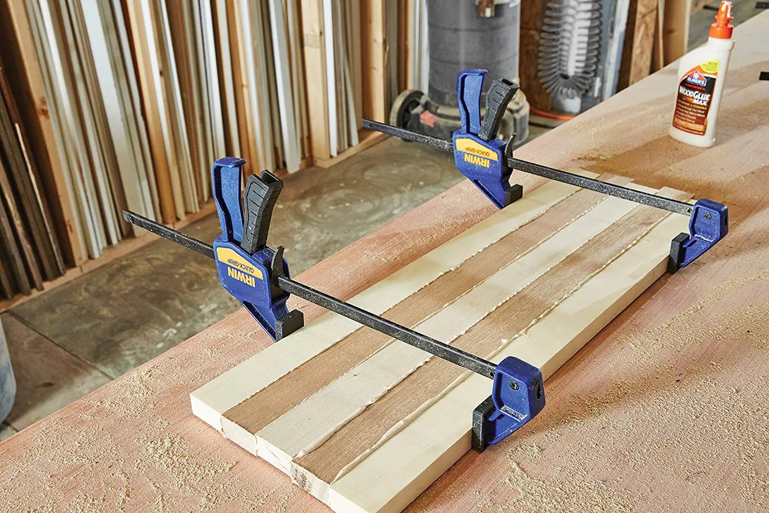 Irwin 1964744 QUICK-GRIP MINI Light Duty One-Handed Bar Clamp, 12"