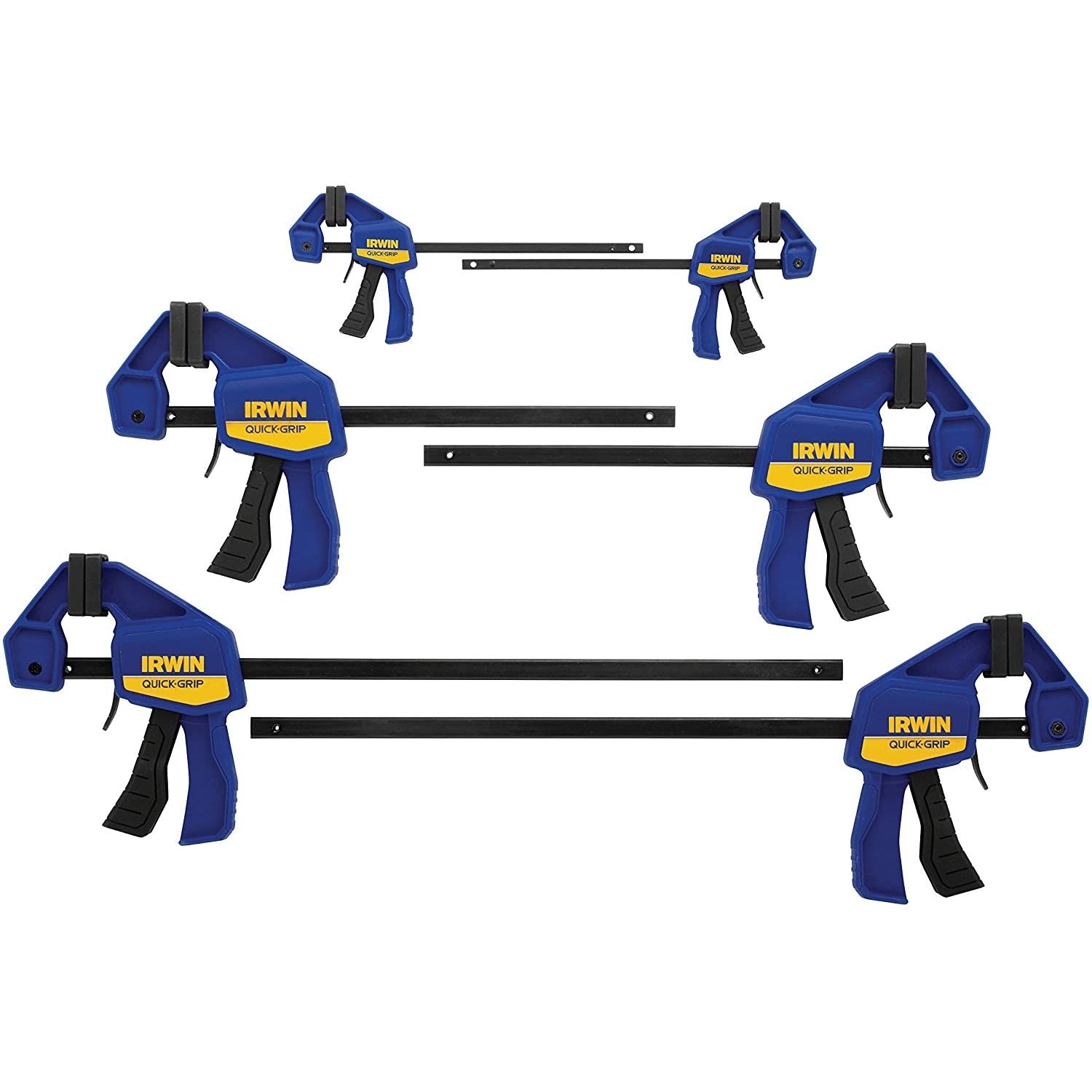 Irwin 1964749 Quick-Grip Light-Duty Bar Clamps 6pc Set