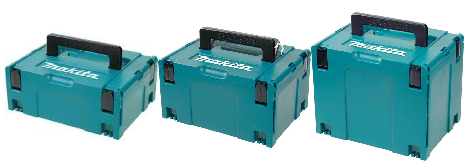 Makita Interlocking Modular Tool Case Combo Kit - Medium, Large, X-Large